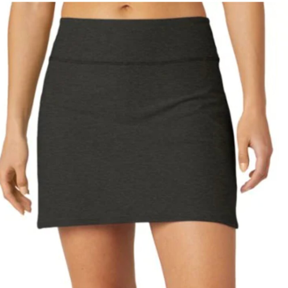 Beyond Yoga Spacedye Move It High Waist Skirt Darkest Night